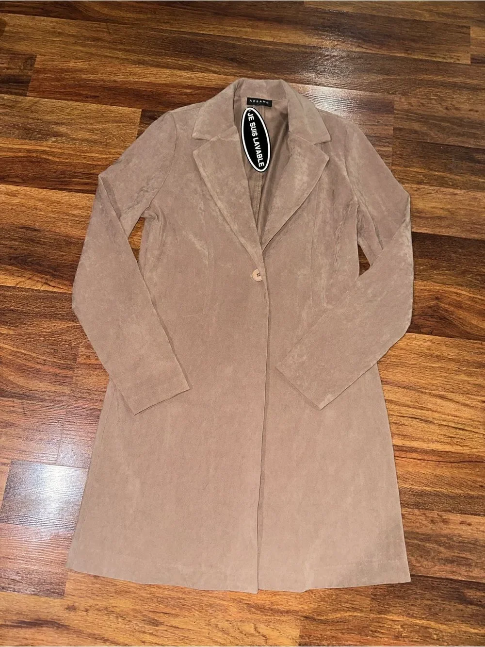 Abrams Suede-Effect Trench Coat - Women's
